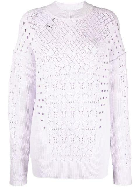open-knit crew-neck jumper by THE ATTICO