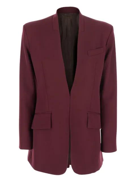 padded-shoulder gabardine blazer by THE ATTICO