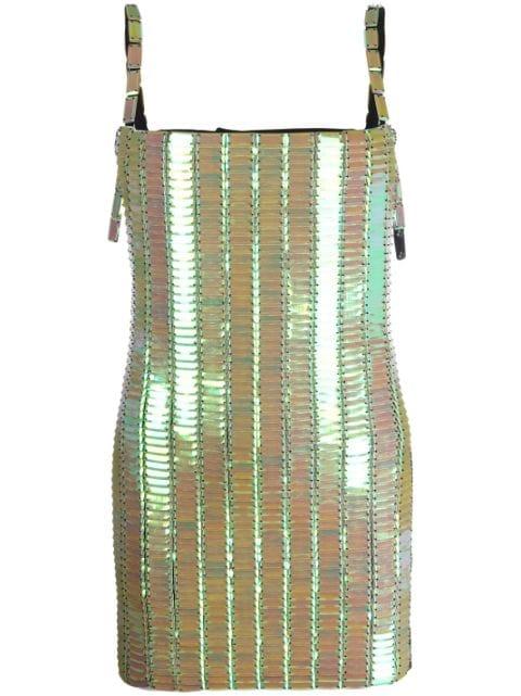 pailette-embellished mini dress by THE ATTICO