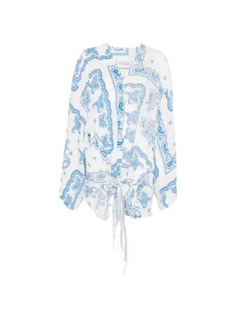 paisley asymmetric dress by THE ATTICO