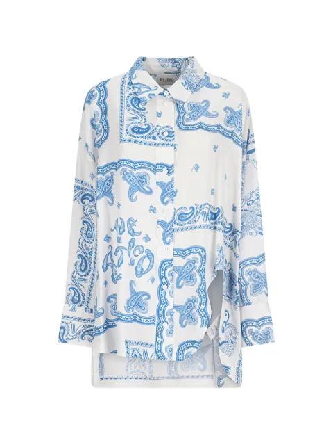 paisley-print asymmetric shirt by THE ATTICO