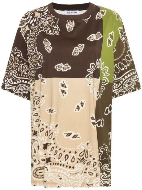paisley-print cotton T-shirt by THE ATTICO