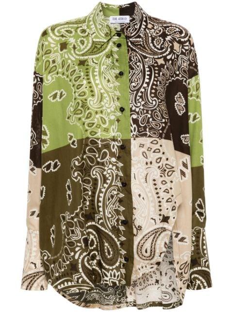 paisley-print cotton shirt by THE ATTICO