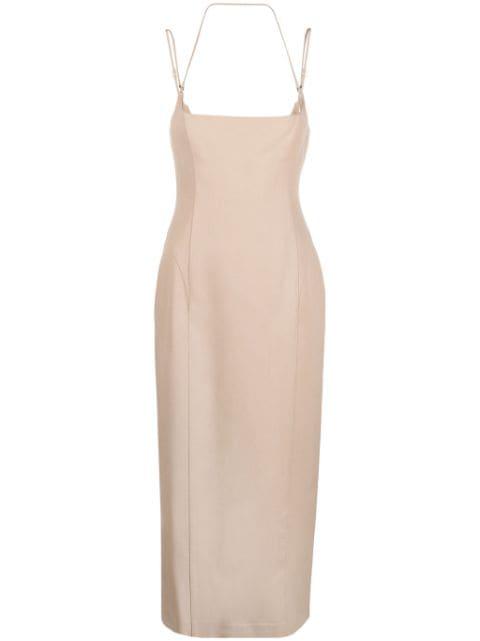 panelled virgin-wool dress by THE ATTICO