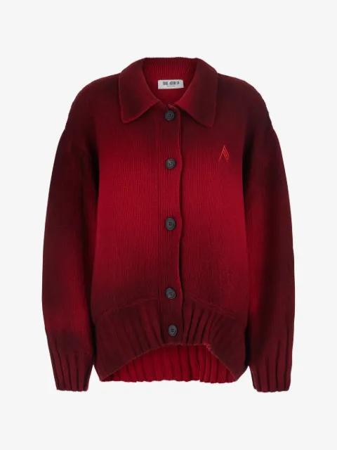 red cardigan by THE ATTICO