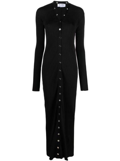 ribbed-knit cardigan dress by THE ATTICO