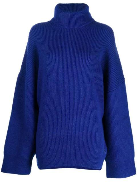 roll neck ribbed jumper by THE ATTICO
