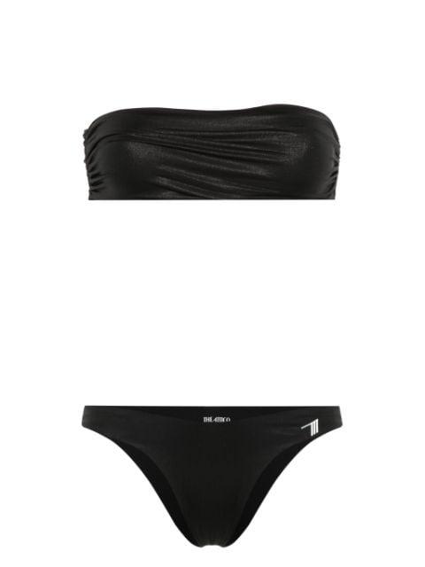rubberised-logo bikini by THE ATTICO