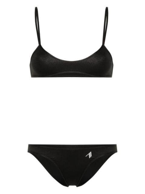 rubberised-logo bikini by THE ATTICO