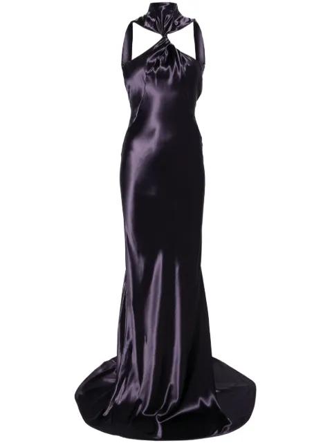 satin maxi dress by THE ATTICO