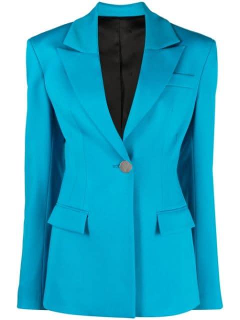 single-breasted virgin-wool blazer by THE ATTICO