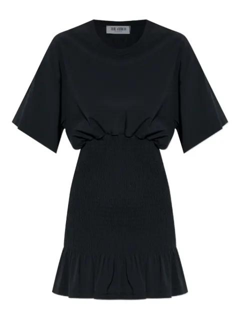 smocked ruffled mini dress by THE ATTICO