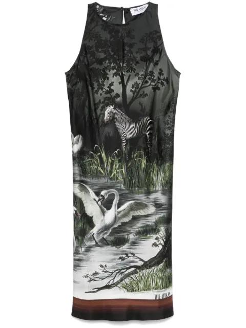 smoke night-print mini dress by THE ATTICO