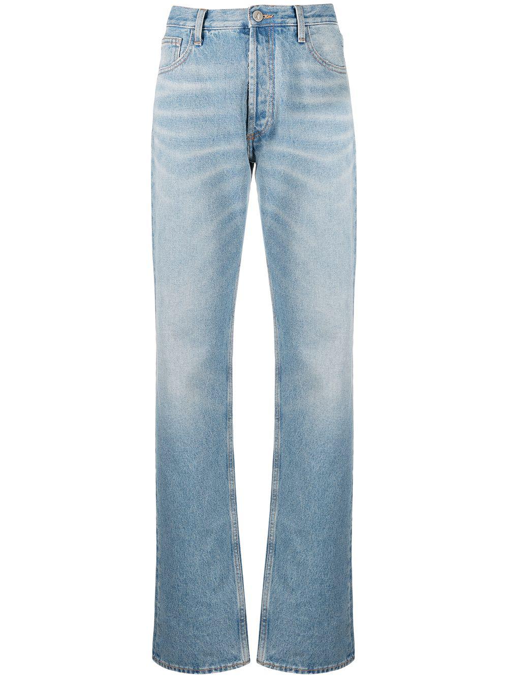 stonewashed boyfriend fit jeans by THE ATTICO