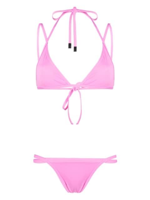 strap-detailed bikini set by THE ATTICO