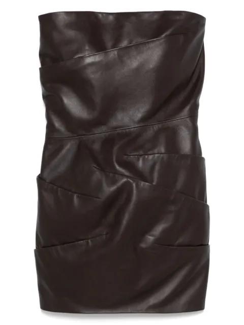 strapless draped mini dress by THE ATTICO