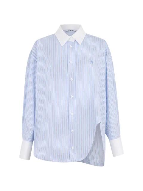 striped asymmetric shirt by THE ATTICO