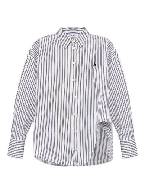 striped asymmetrical shirt by THE ATTICO