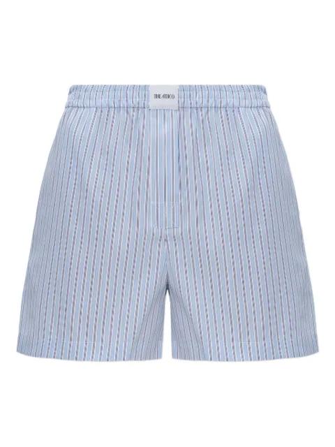 striped boxer-inspired shorts by THE ATTICO