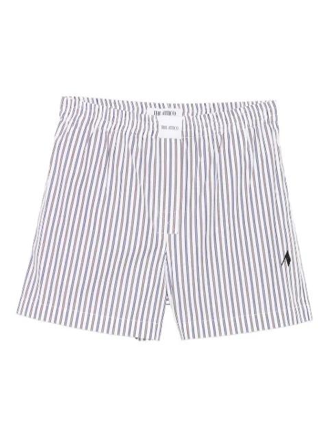 striped cotton shorts by THE ATTICO