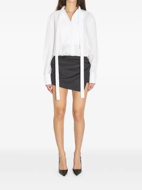 tieable-bow draping mini dress by THE ATTICO