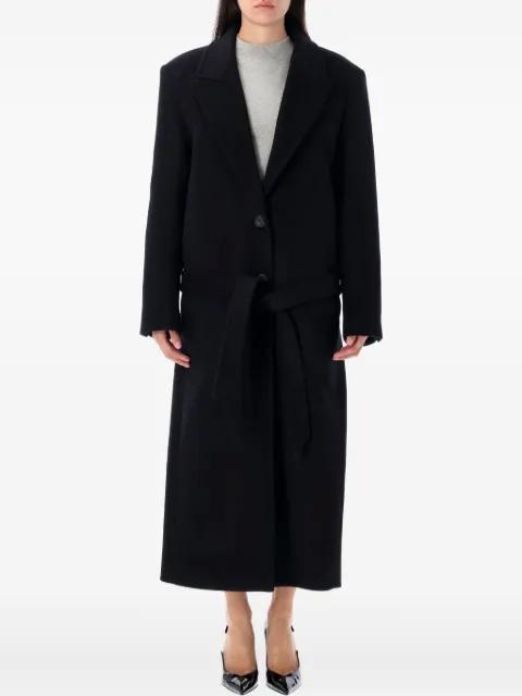 wool-blend belted coat by THE ATTICO
