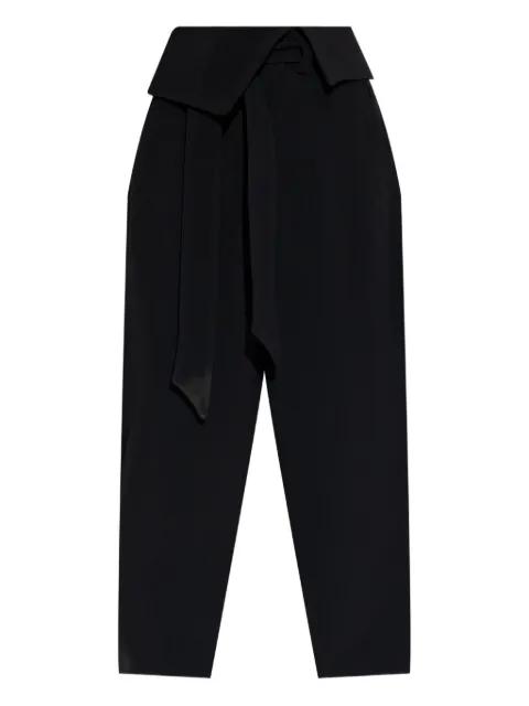 wrap-effect belted trousers by THE ATTICO
