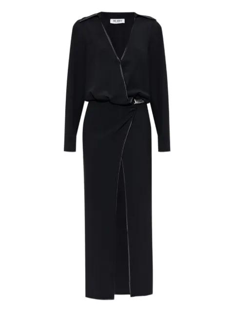 wrap-front split maxi dress by THE ATTICO