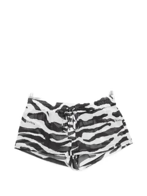 zebra-pattern drawstring shorts by THE ATTICO