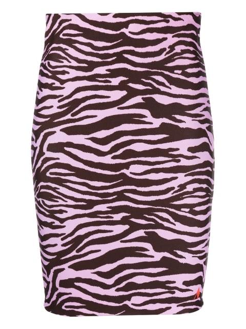 zebra-print pencil midi skirt by THE ATTICO