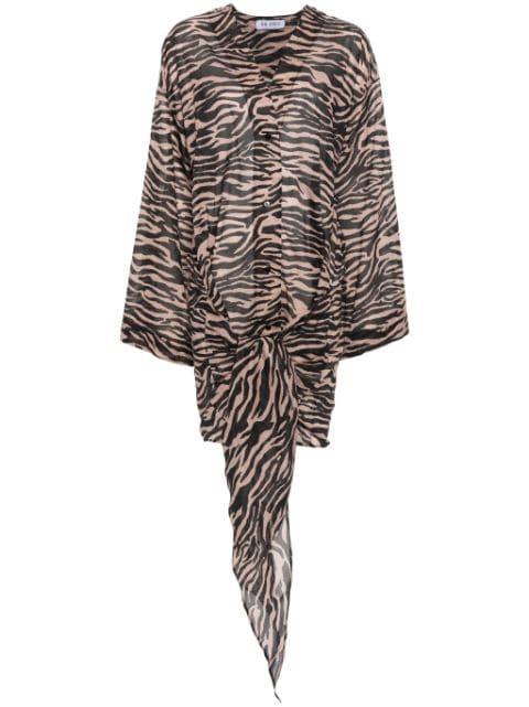 zebra-print shirt dress by THE ATTICO