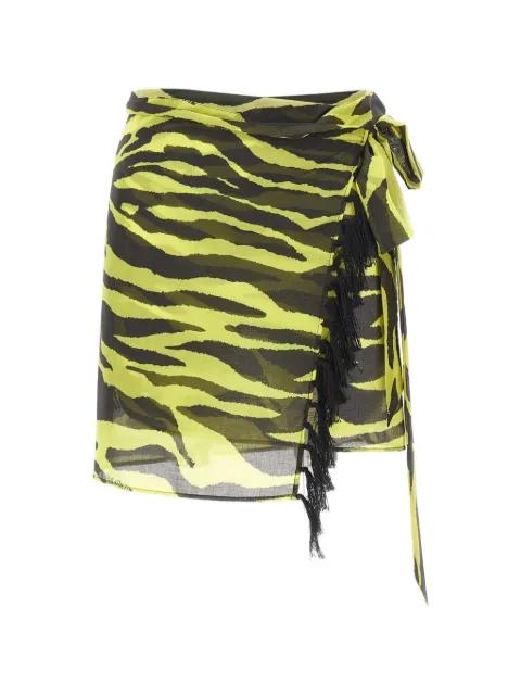 zebra-print skirt by THE ATTICO