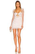 The Bar Jean Dress in White by THE BAR