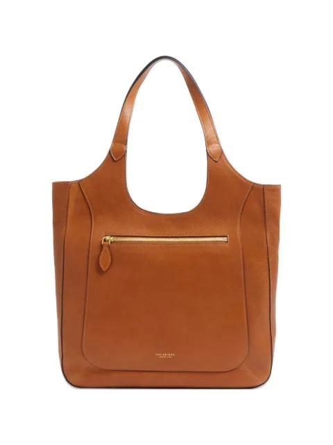 Luce Soft zip-pocket leather shoulder bag by THE BRIDGE