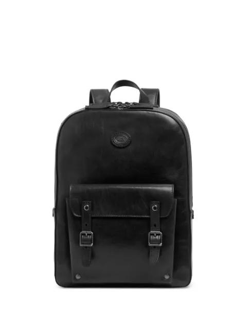 buckle-detail leather backpack by THE BRIDGE