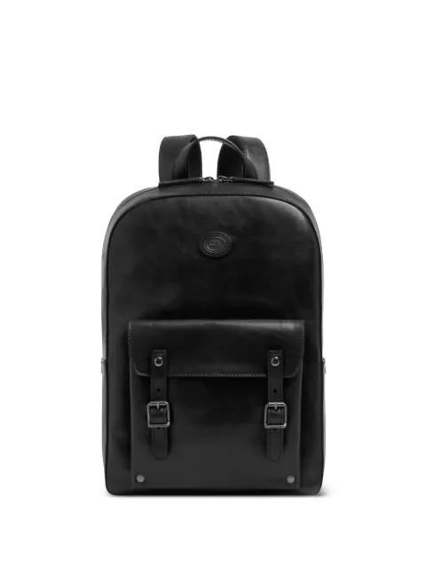 buckle-detail leather backpack by THE BRIDGE