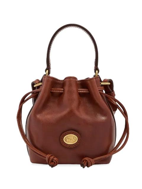leather bucket bag by THE BRIDGE