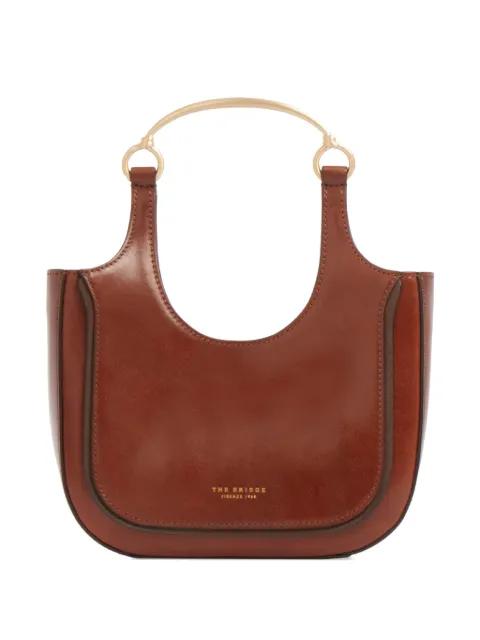 leather tote bag by THE BRIDGE