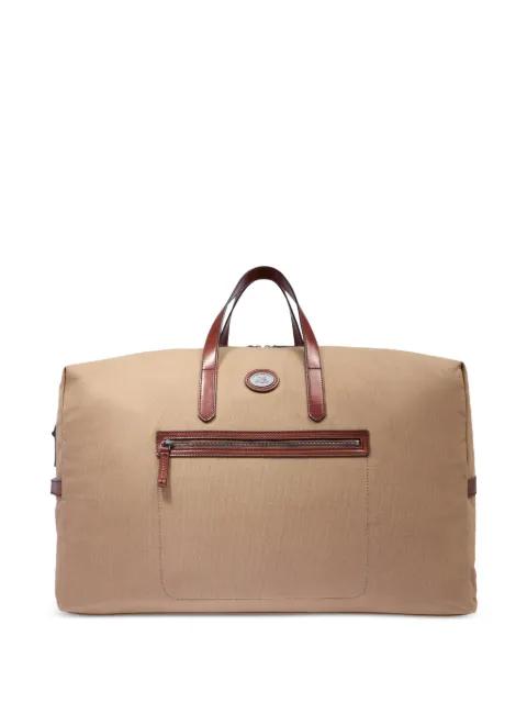 leather-trim holdall by THE BRIDGE