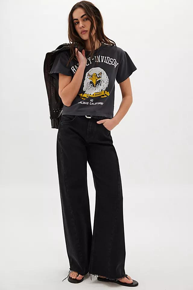 The Bureau Harley Davidson Eagle Baby Tee by THE BUREAU | FREE PEOPLE