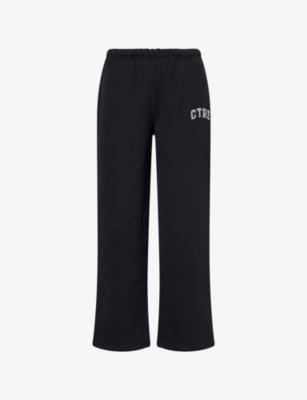 CTRE Logo-Embroidered Straight-Leg Cotton Jogging Bottoms by THE COUTURE CLUB