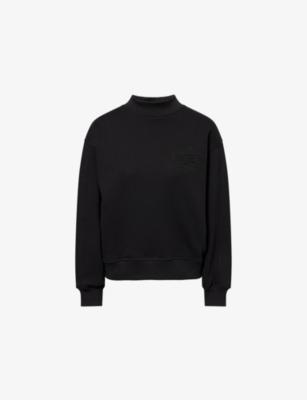 Chenille-Emblem Relaxed-Fit Cotton Sweatshirt by THE COUTURE CLUB