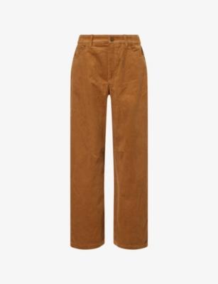 Corduroy Straight-Leg Cotton Trousers by THE COUTURE CLUB
