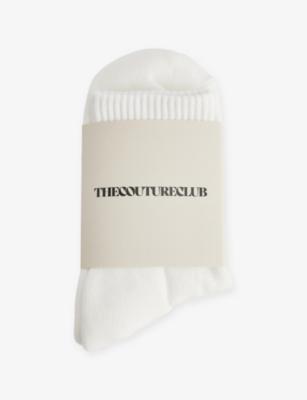 Emblem Cotton-Blend Knitted Socks by THE COUTURE CLUB