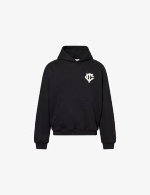 Emblem Relaxed-Fit Cotton Hoody by THE COUTURE CLUB