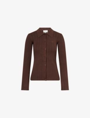 Long-Sleeve Ribbed Knit Top by THE COUTURE CLUB