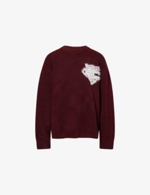 Monogram Fluffy Knitted Jumper by THE COUTURE CLUB
