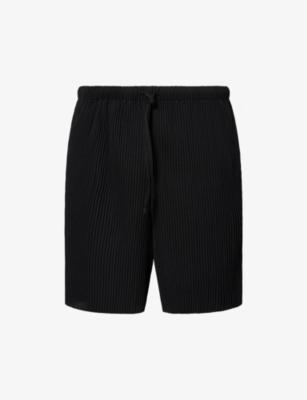 Plisse Midi Woven Shorts by THE COUTURE CLUB