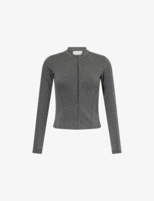 Sculpt Soft-Touch Long-Sleeves Stretch-Cotton Top by THE COUTURE CLUB
