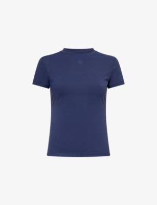 Sculpting Emblem Stretch-Jersey T-Shirt by THE COUTURE CLUB